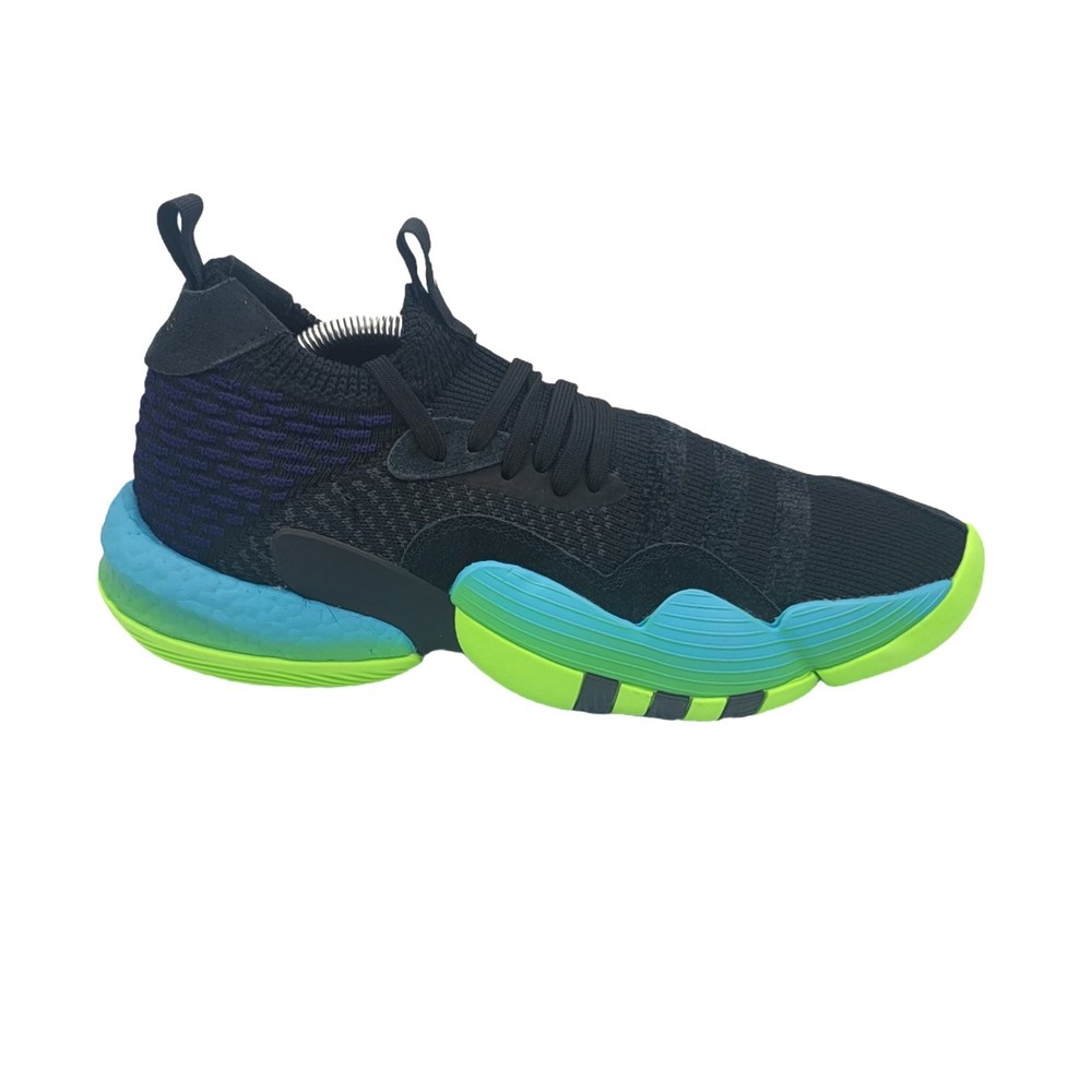 Adidas Trae Young 2.0 Basketball Shoes Black/Solar Green H06473 Men's Size 9.5